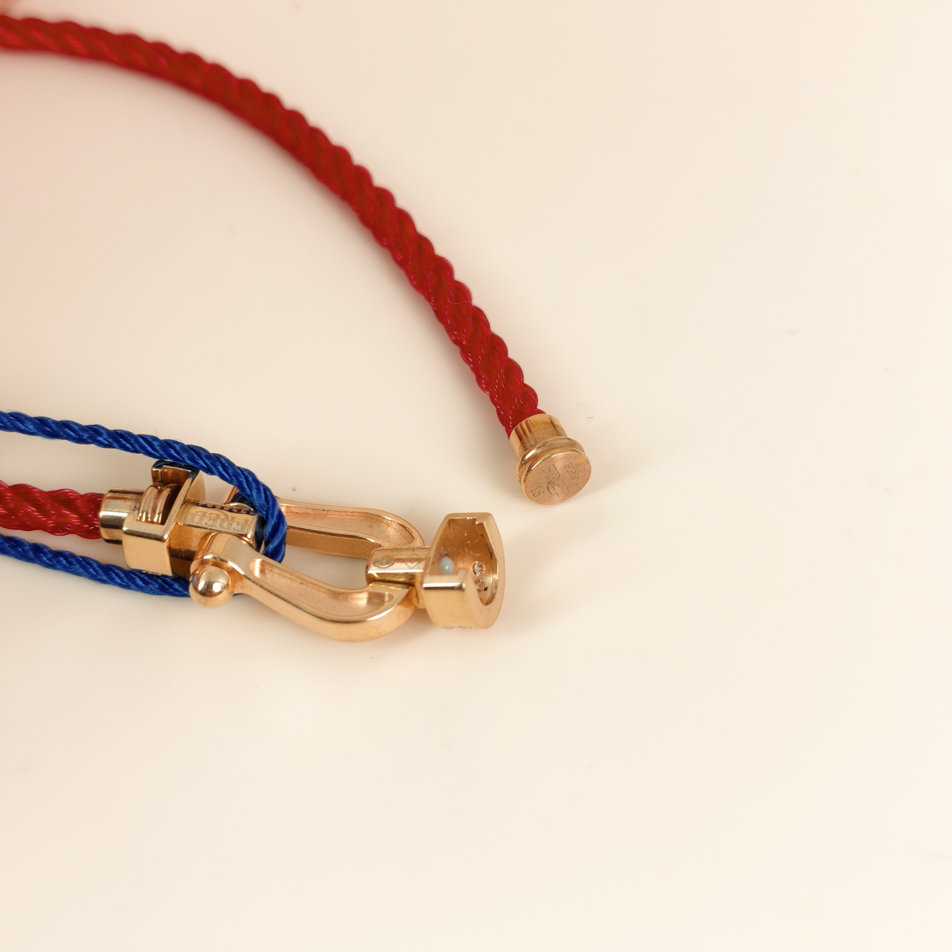 FRED Bracelet Force 10 Collection Bracelet Red Diamond18KR ose Gold Medium2*1cm — cover view 6 of 6