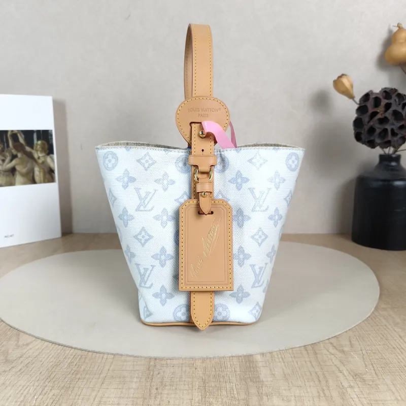Louis Vuitton Top Handle Bag ALL IN BB Blue PVCBB16 × 12 × 18 cm
