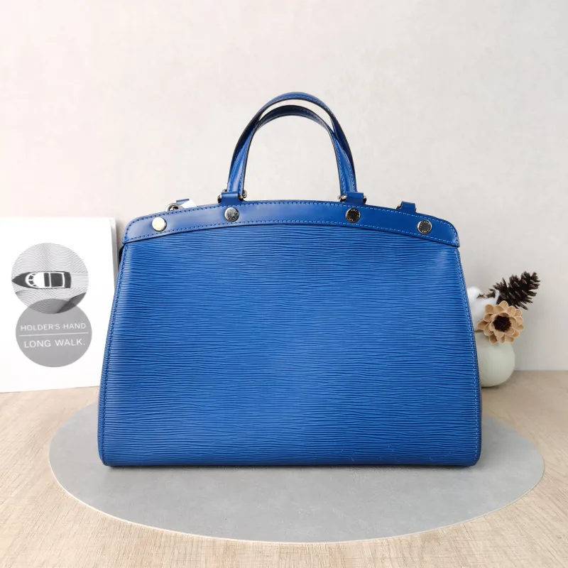 Louis Vuitton Top Handle Bag Brea Vintage Navy Epi Embossed Calfskin Medium34 × 14 × 25 cm — cover view 5 of 5