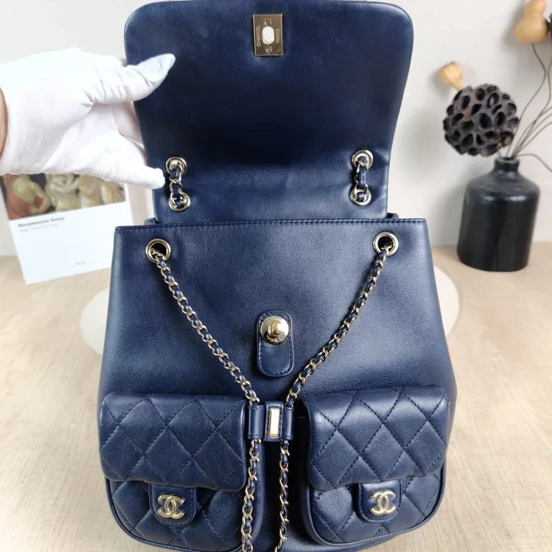 Chanel Backpack Duma Calfskin Large 23 × 15 × 24 cm — detail view 6 of 13