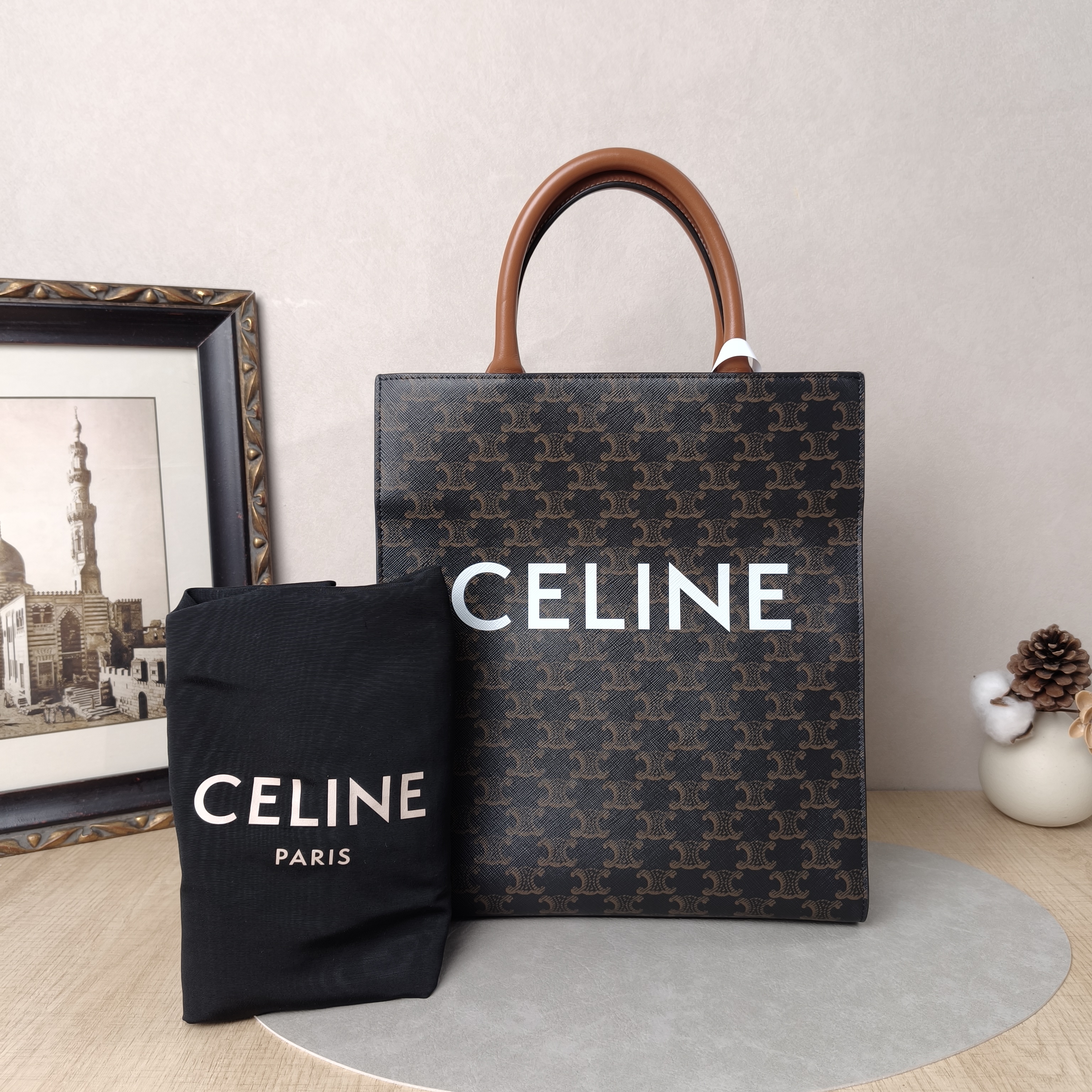 CELINE Crossbody Bag CABAS Monogram PVC Small28.5 × 8 × 33 cm — cover view 2 of 6