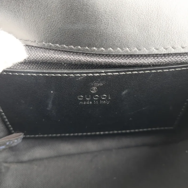 GUCCI Crossbody Bag GG Marmont Marmont Black Calfskin Mini 18 × 8 × 15 cm — detail view 10 of 10