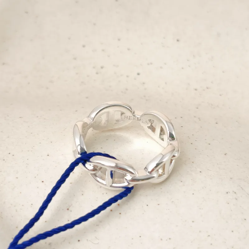 Hermès Ring Chaine d'Ancre Enchainee Ring Silver925 One Size57 — cover view 2 of 8