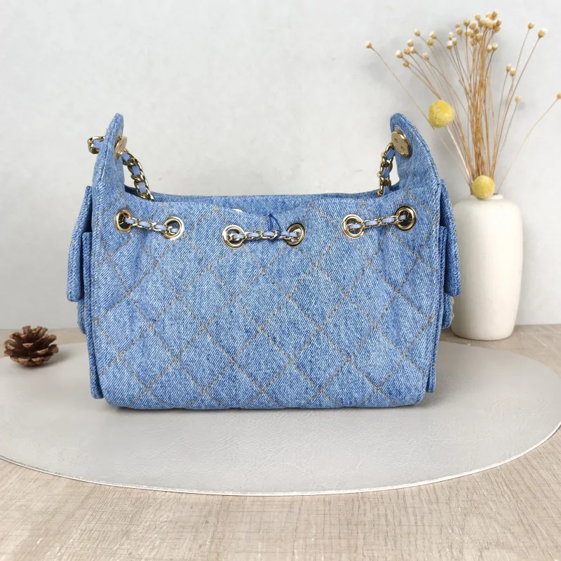 Chanel Crossbody Bag 25Bag Blue Mini 20 × 12.5 × 22 cm — cover view 4 of 6