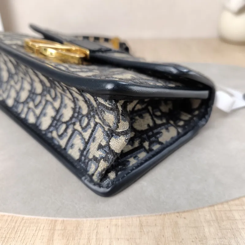 DIOR Crossbody Bag30 Montaigne East-West 30Blue Canvas Small21 × 6 × 12 cm — detail view 4 of 14