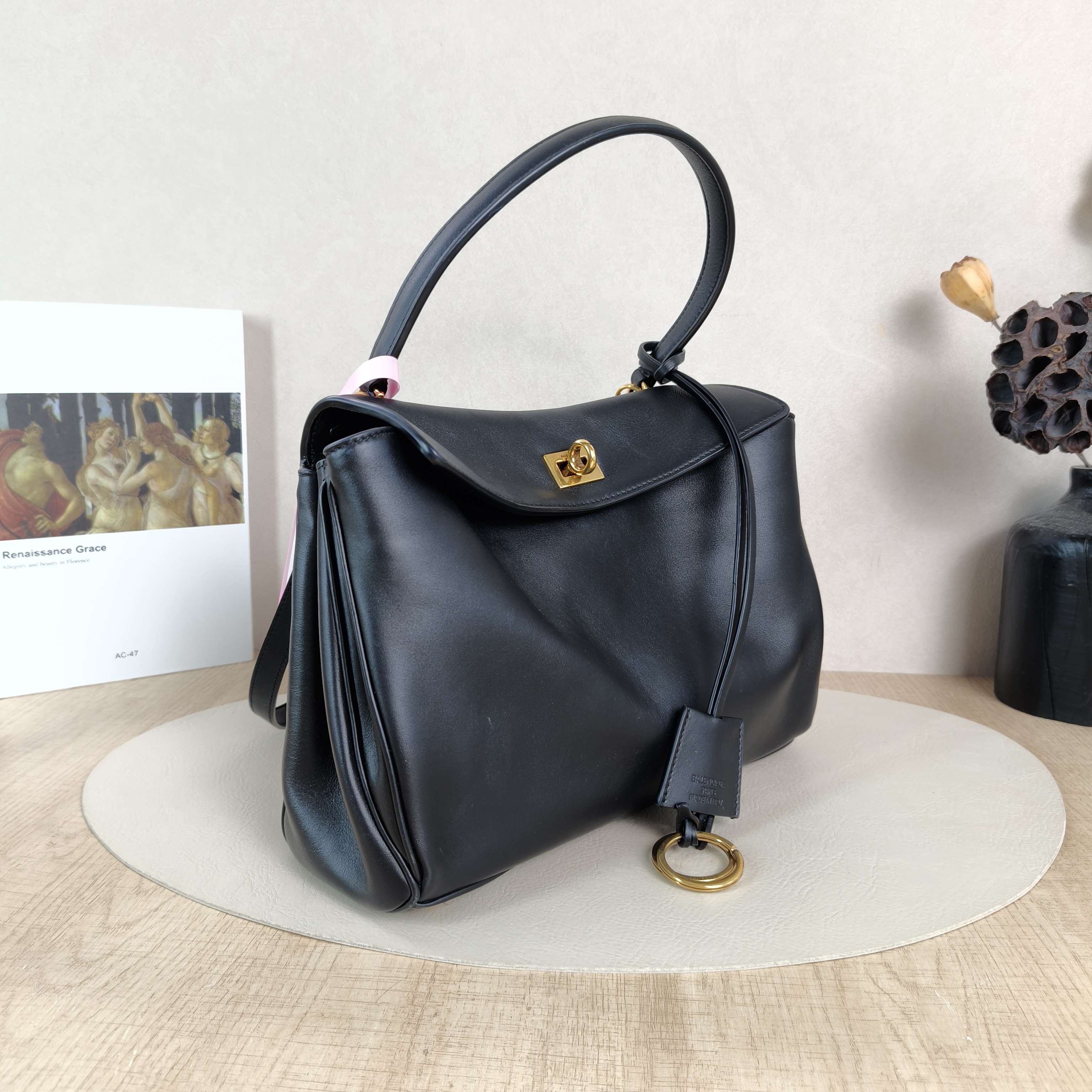 BALENCIAGA Crossbody Bag RODEO Black CC alfskin Small27 × 10 × 20 cm — cover view 4 of 5