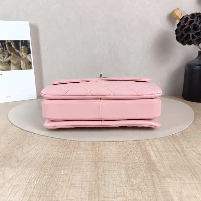 Chanel Crossbody Bag Trendy CC Pink Lambskin Small 25 × 12 × 17 cm Microchip Edition — cover view 6 of 6