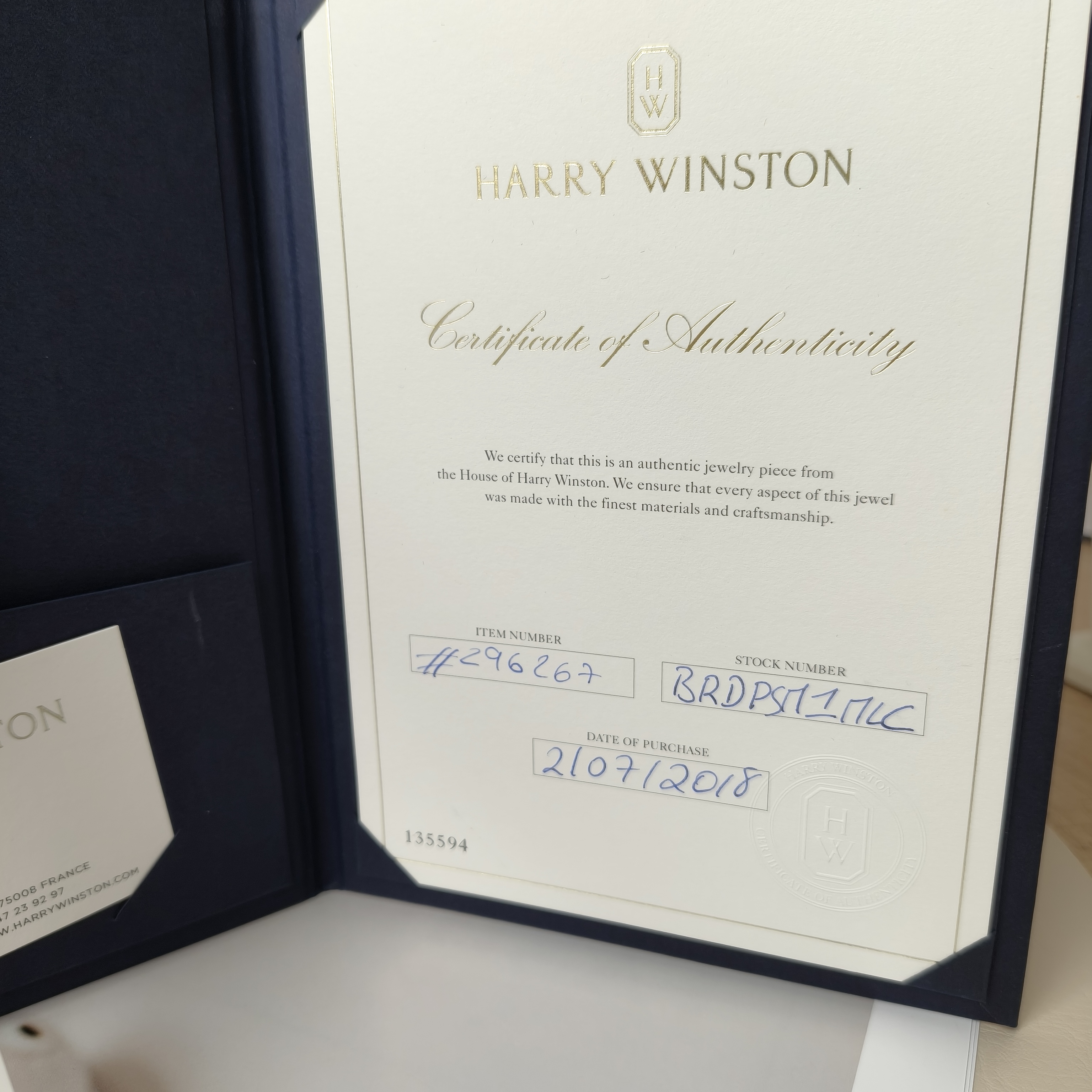 HARRY WINSTON Bracelet Lily Cluster Collection Bracelet Diamond 950 16.5One Size — cover view 11 of 14