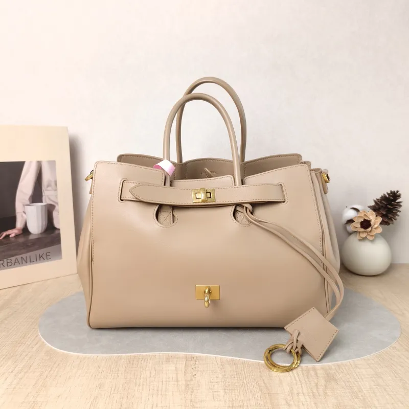 BALENCIAGA Top Handle Bag Bel air Calfskin Small 30 × 12 × 20.5 cm