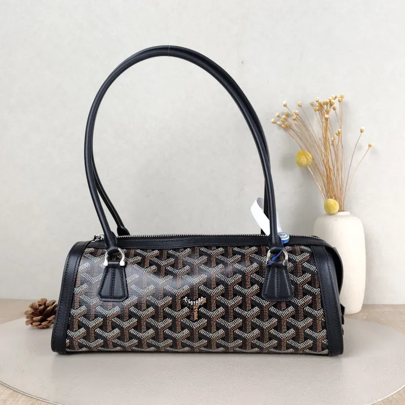 GOYARD Shoulder Bag bonbonniere Collection Black PVC One Size 30 × 10.5 × 12 cm — cover view 4 of 5