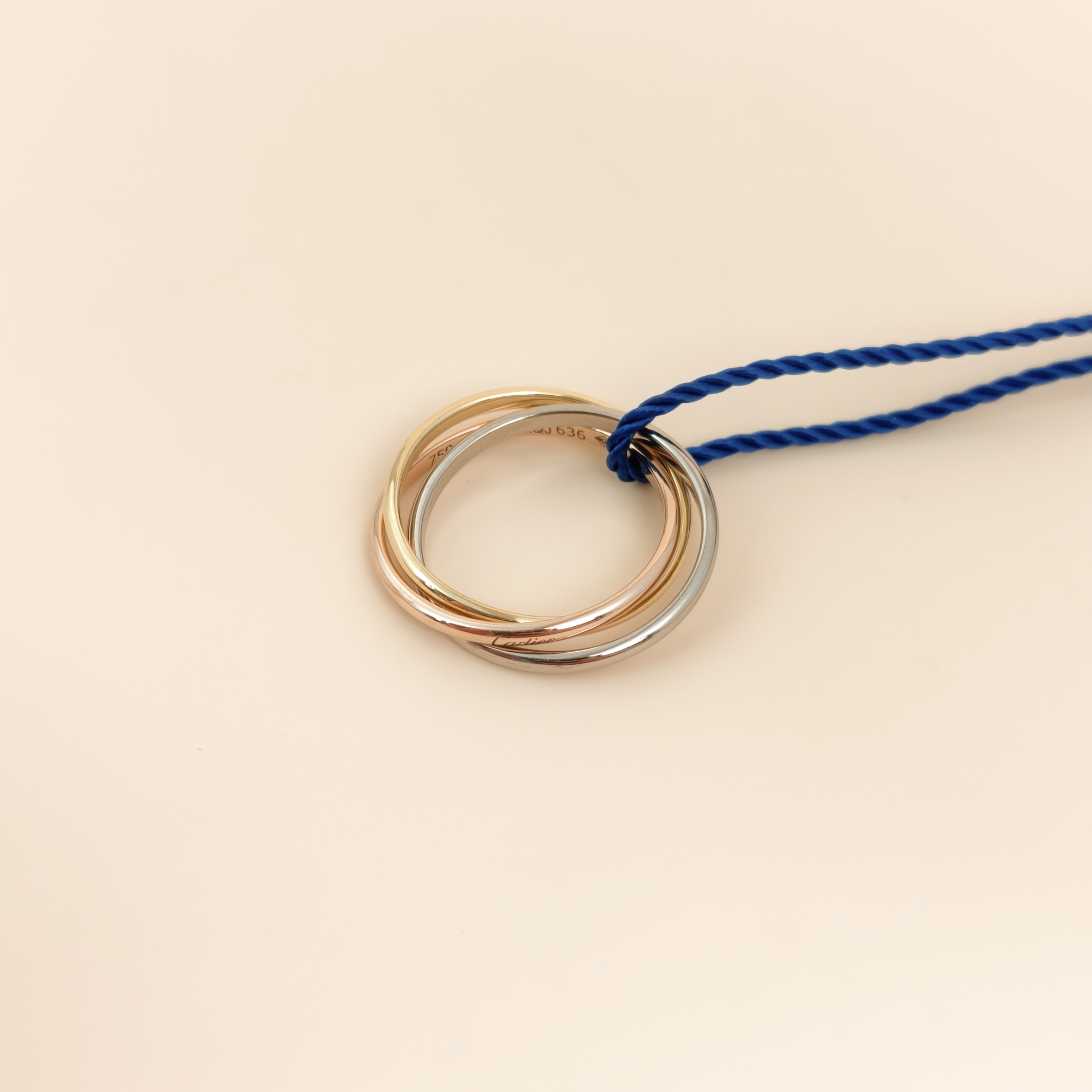 CARTIER Ring Trinity Collection Ring Edition White Gold Yellow Gold Rose Gold18KW hite Gold Yellow Gold Rose Gold One Size46