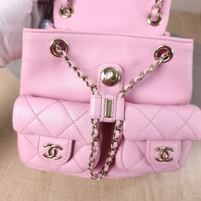 Chanel Backpack Duma Pink Calfskin Small16.5 × 10 × 17.5 cm — detail view 6 of 14