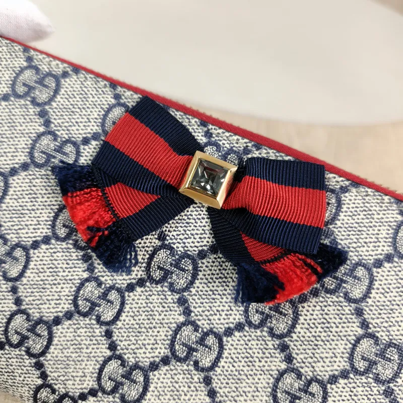GUCCI Wallet Wallet Blue Monogram PVC 19 × 2.5 × 10 cm — detail view 9 of 9