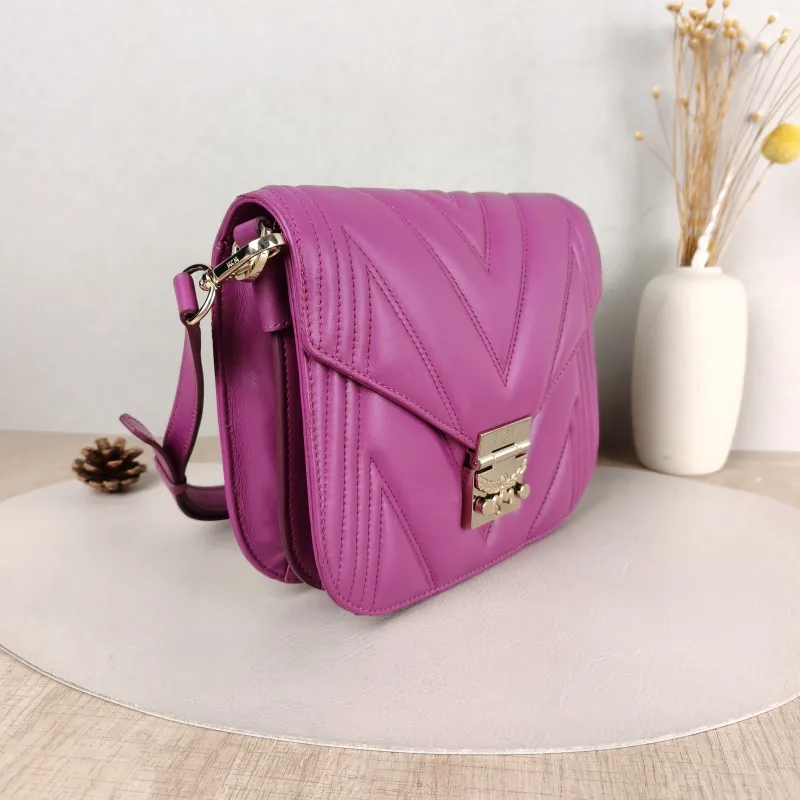 MCM Crossbody Bag Crossbody Bag Calfskin One Size 21 × 4 × 19 cm — cover view 4 of 5