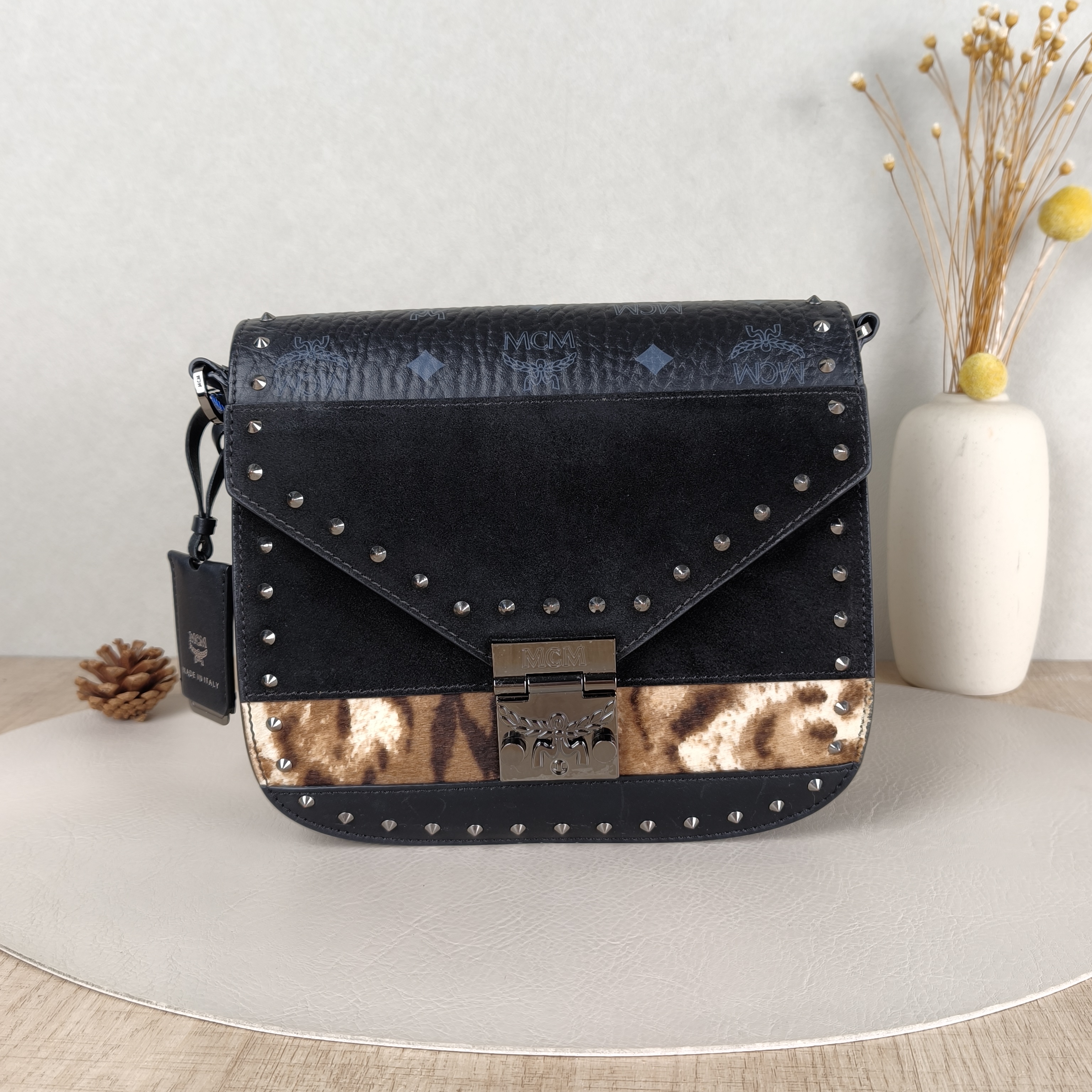 MCM Crossbody Bag Crossbody Bag Black One Size21 × 6 × 18 cm