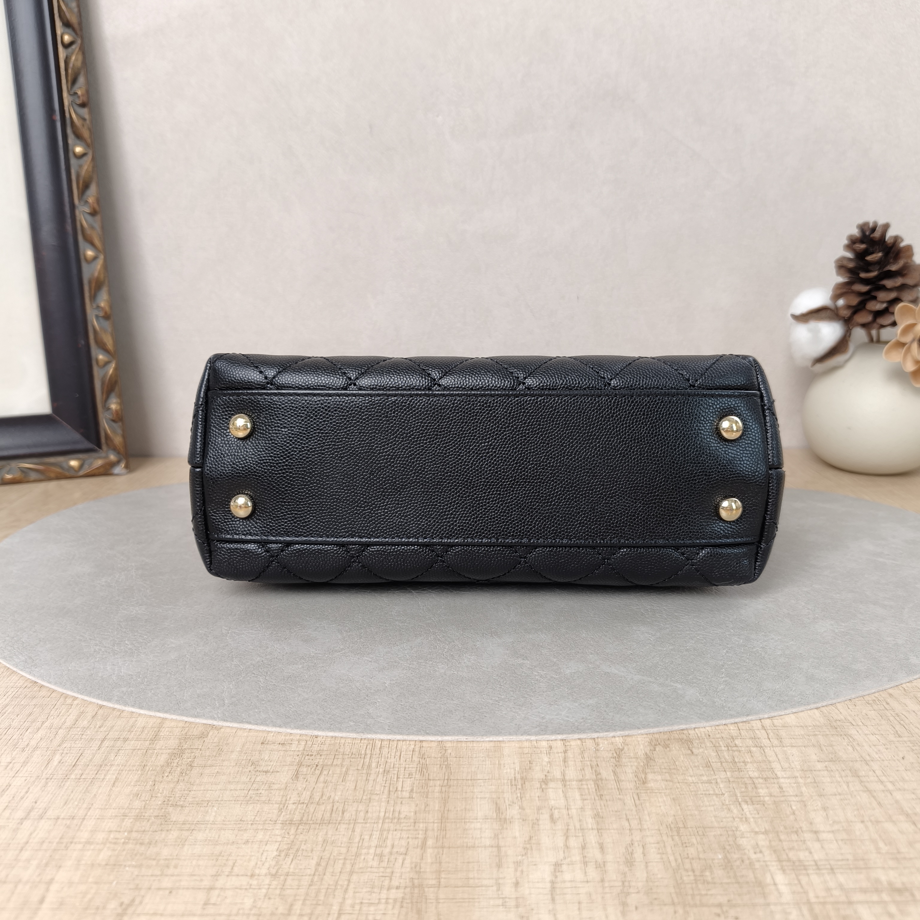 Chanel Top Handle Bag Coco Handle Black Grained Calfskin Small24 × 10 × 14 cm — cover view 5 of 5