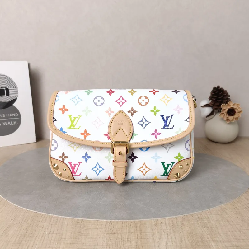 Louis Vuitton Crossbody Bag Diane Baguette Bag Multicolore PVC Small24 × 9 × 15 cm