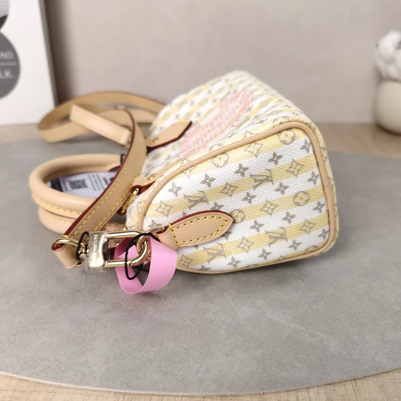 Louis Vuitton Crossbody Bag Speedy Nano Collection White · Yellow PV Cnano16 × 7.5 × 10 cm — detail view 5 of 13