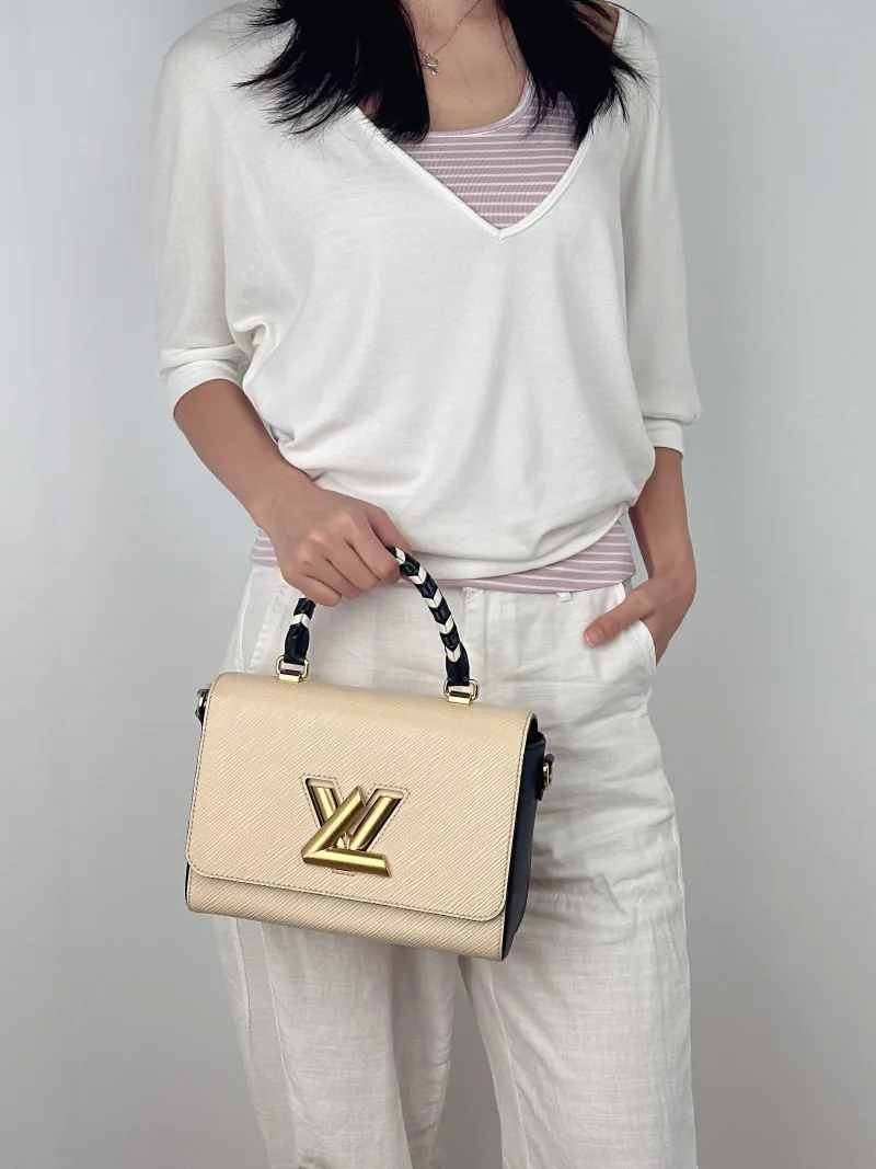 Louis Vuitton Crossbody Bag Twist Colorblock Epi Embossed Calfskin Medium23 × 9.5 × 17 cm — on-model view 3 of 3