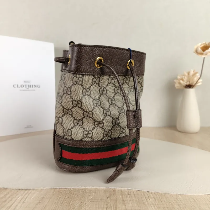 GUCCI Shoulder Bag Ophidia Bucket Bag Monogram PV Cmini15.5 × 9 × 19 cm — cover view 2 of 5
