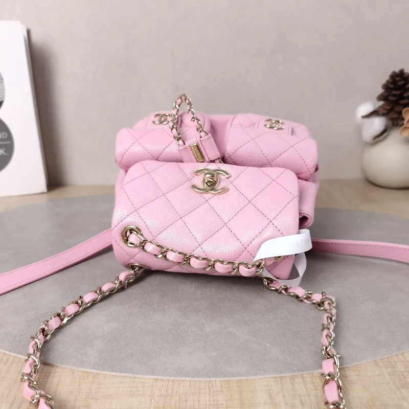 Chanel Backpack Duma Pink Calfskin Small16.5 × 10 × 17.5 cm — detail view 11 of 14