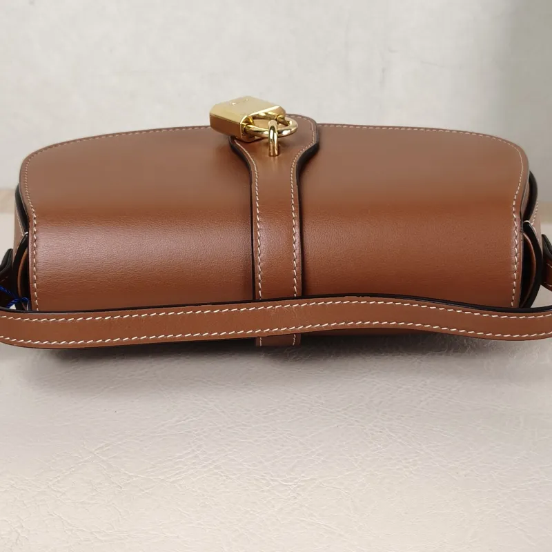 CELINE Crossbody Bag TABOU Brown Calfskin Mini 18 × 5 × 8 cm — detail view 8 of 11