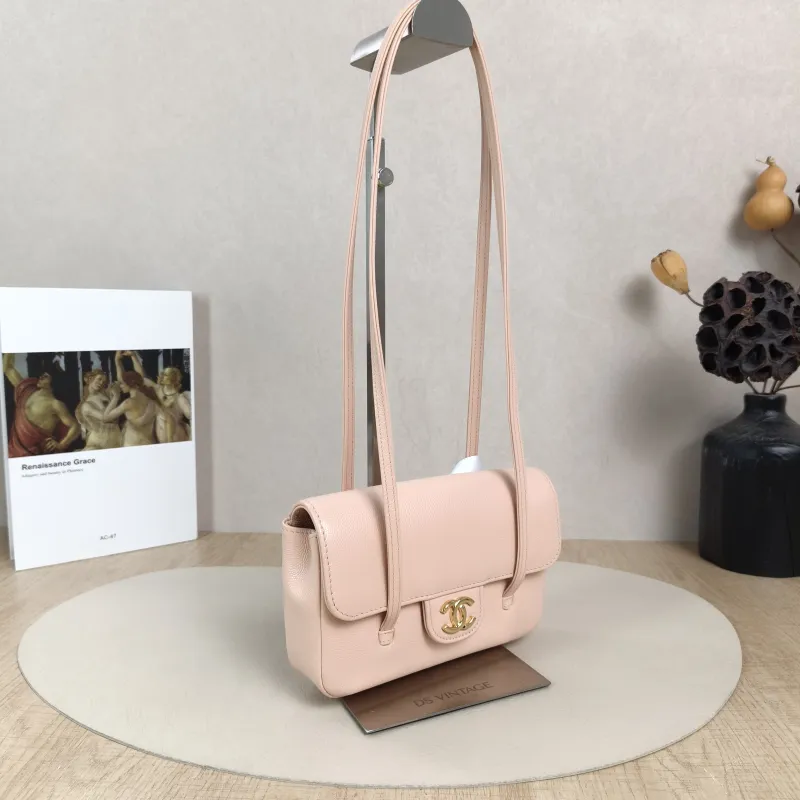 Chanel Shoulder Bag26p preppy coco Pink Grained Calfskinmini17 × 5 × 11.5 cm — cover view 5 of 6