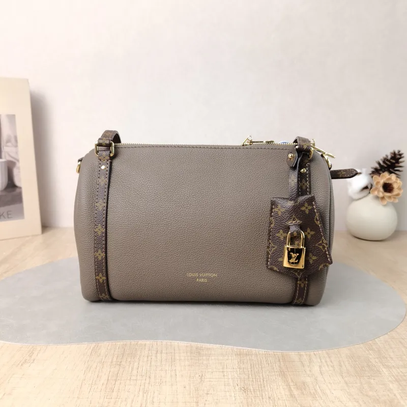 Louis Vuitton Shoulder Bag EXPRESS Shoulder Bag Grey Calfskin Small 26 × 13.5 × 17 cm