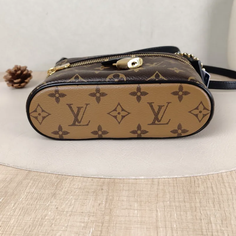 Louis Vuitton Shoulder Bag VANITY Cosmetic Bag Monogram PVC Small 19 × 6 × 12 cm — cover view 4 of 5