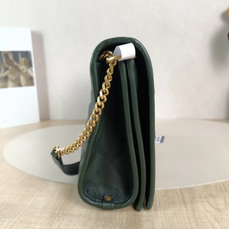 SAINT LAURENT Shoulder Bag Becky Crossbody Bag Green Lambskin 25 × 7 × 17.5 cm — detail view 7 of 11