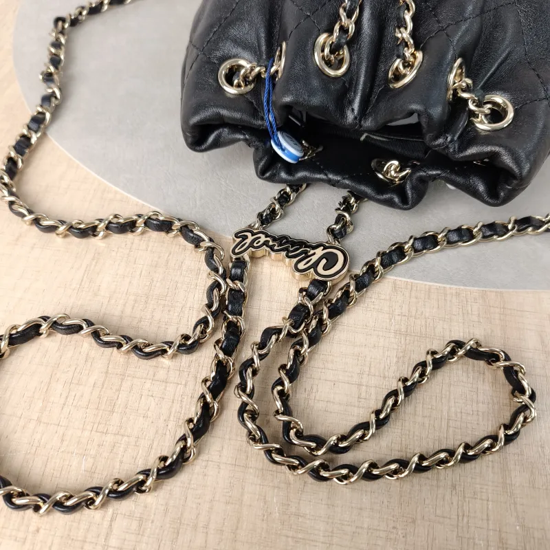 Chanel Backpack Backpack Black Lambskin One Size17 × 7.5 × 22 cm — detail view 1 of 12