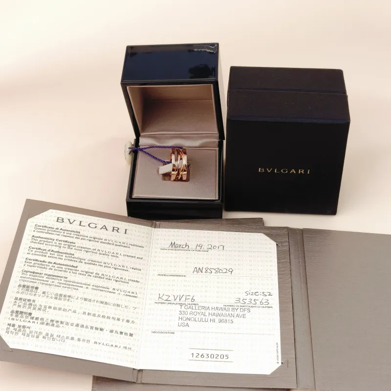 Bvlgari Ring B.zero1Collection Ring Rose Gold 18KR ose Gold One Size 52 — cover view 10 of 10