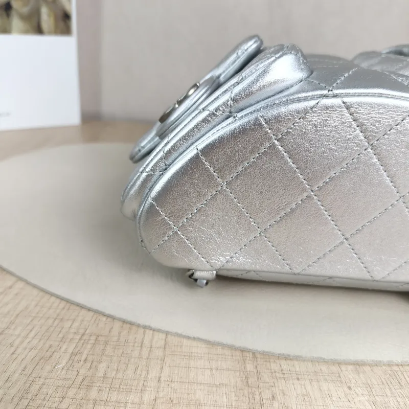 Chanel Backpack25c Backpack Silver Calfskin One Size18 × 8 × 24 cm — detail view 4 of 10