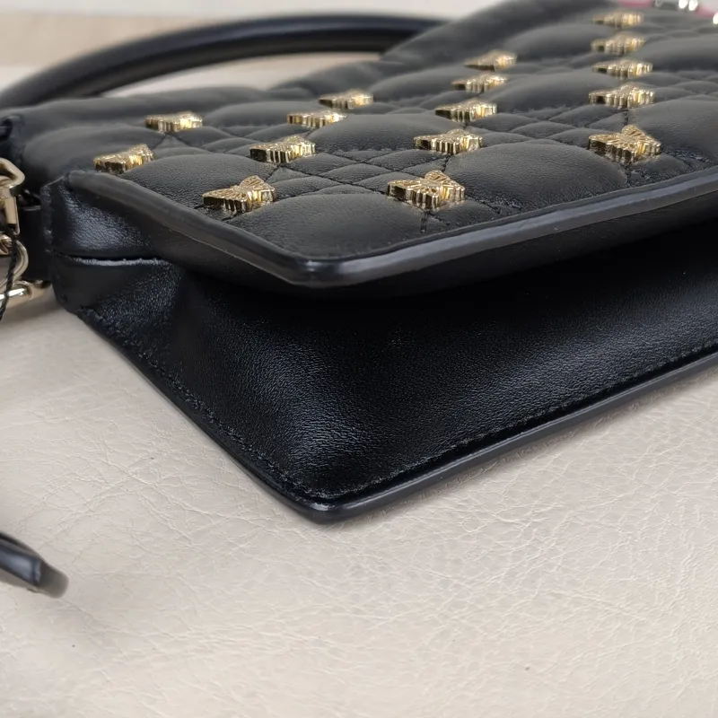 DIOR Crossbody Bag Lady Milly Chain Bag Black Lambskin 19 × 5 × 14 cm — detail view 1 of 10