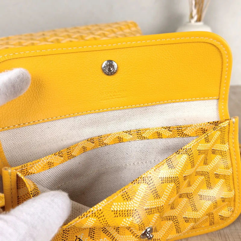 GOYARD Shoulder Bag Boheme Hobo​ Yellow PVC Small 43 × 14 × 27 cm — detail view 5 of 12