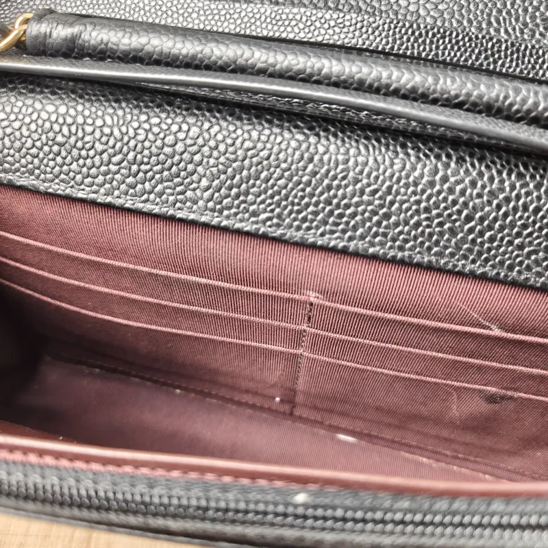 Chanel Crossbody Bag Classic Flap WOC CF WOCWOC Bag Black Grained Calfskin Mini 19.2 × 3.5 × 12.3 cm 25 — detail view 2 of 14