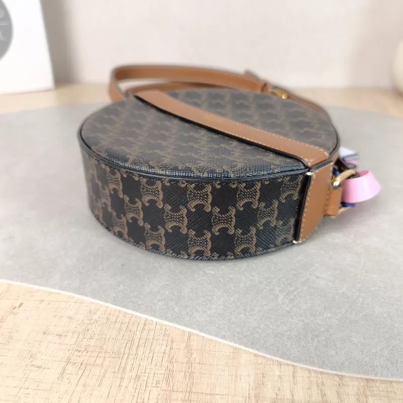 CELINE Crossbody Bag Triomphe Monogram PVC Mini 13.5 × 4 × 13.5 cm — detail view 2 of 10