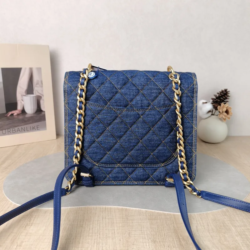 Chanel Backpack Backpack Blue One Size 25 × 6 × 22 cm — cover view 2 of 5