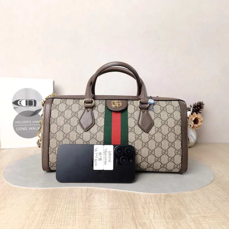GUCCI Top Handle Bag Ophidia Monogram PVC Medium32 × 12 × 16 cm — cover view 3 of 6