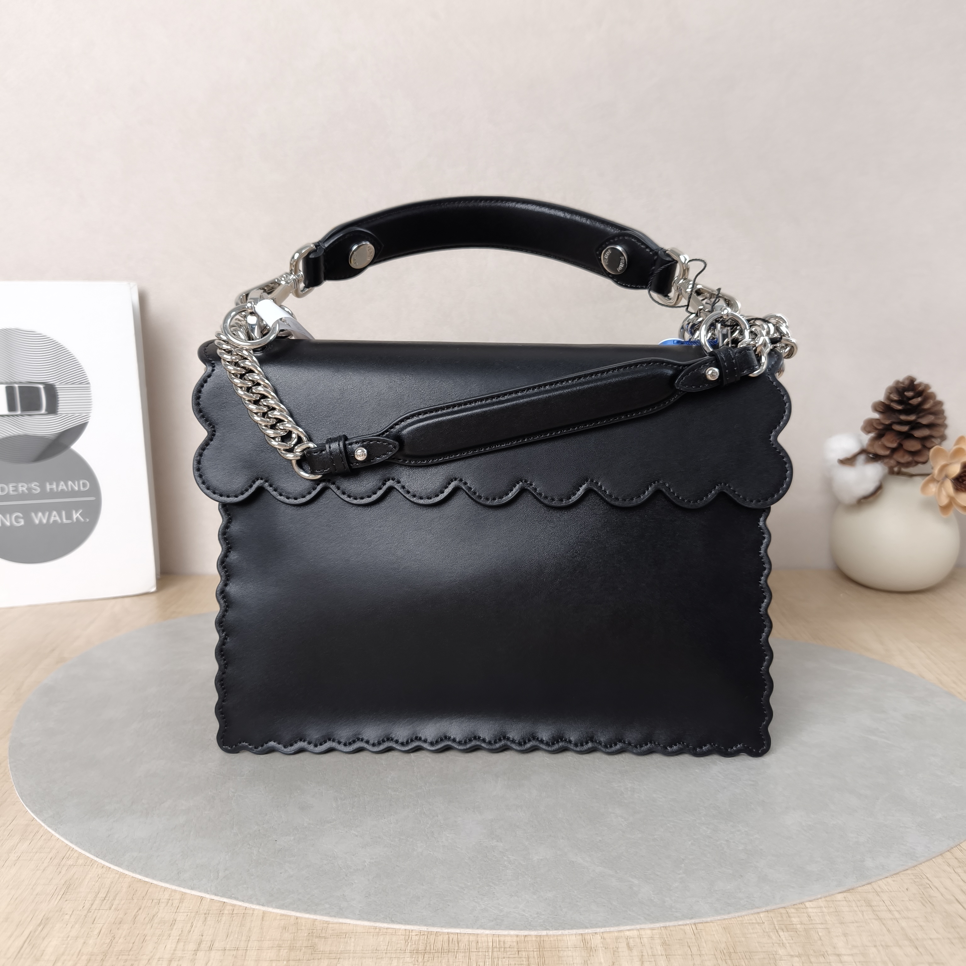 FENDI Crossbody Bag Crossbody Bag Black Calfskin One Size25 × 10 × 18 cm — cover view 4 of 5