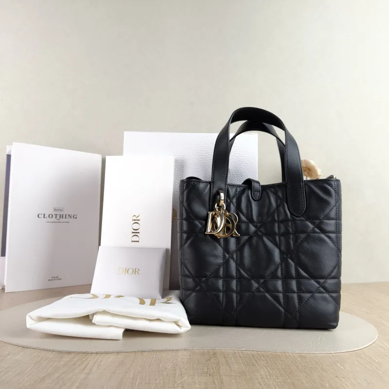 DIOR Shoulder Bag TOUJOURS Edition Black Calfskin Small 18.5 × 12 × 18.5 cm — cover view 5 of 6