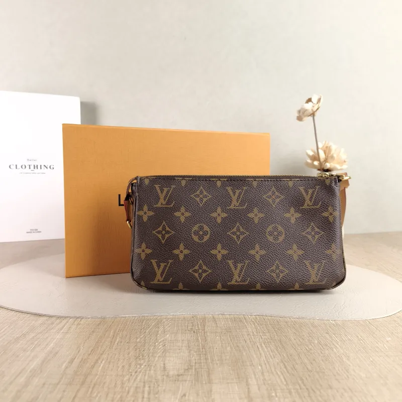 Louis Vuitton Shoulder Bag Pochette Accessoires Two Straps Monogram PVC Large 23.5 × 4 × 13.5 cm — cover view 2 of 6