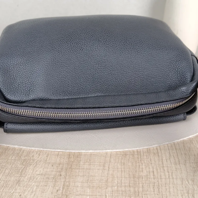LOEWE Crossbody Bag Military Messenger Messenger Bag Grey Calfskin 25 × 9 × 18 cm — detail view 12 of 12