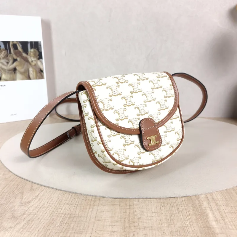 CELINE Crossbody Bag BESACE White PVC Mini 15 × 4 × 11 cm — cover view 5 of 5