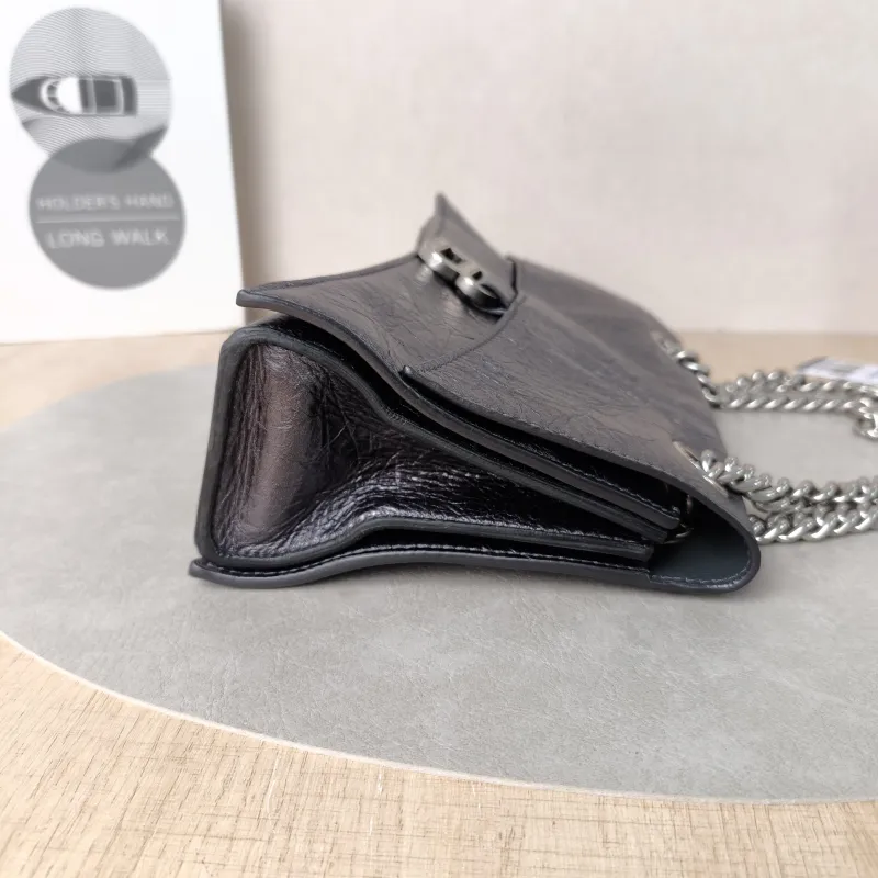 BALENCIAGA Shoulder Bag CRUSH Chain Bag Calfskin Small25 × 8 × 15 cm — detail view 13 of 14
