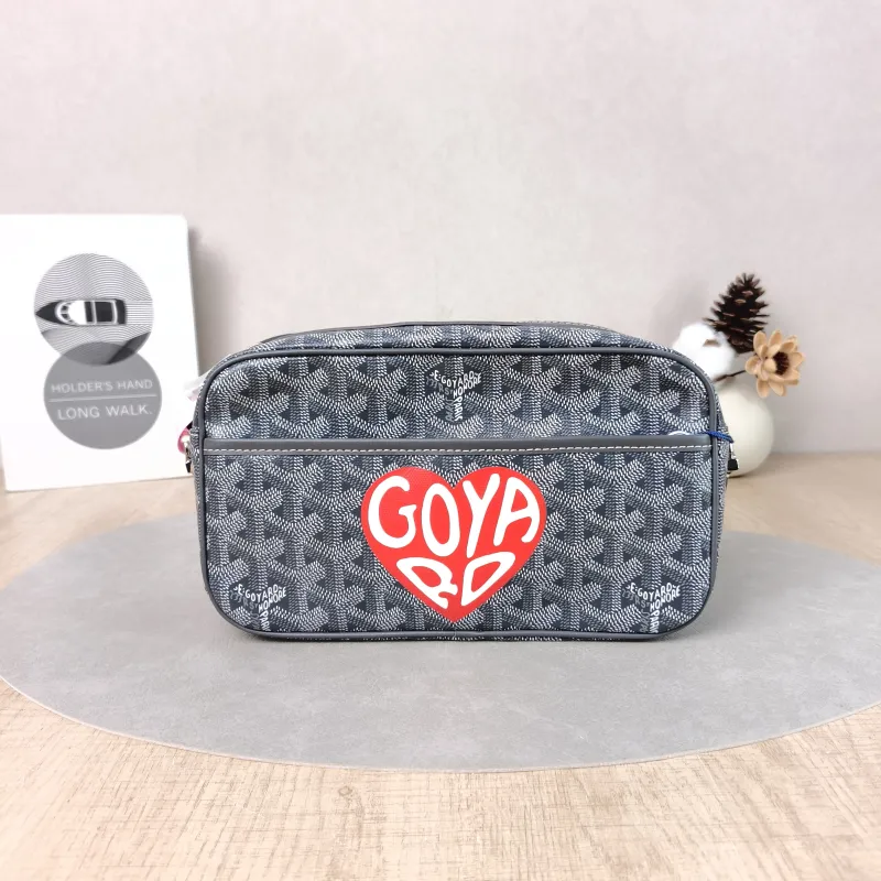 GOYARD Crossbody Bag Cap Vert Camera Bag Edition Grey PVC Small22 × 6.5 × 13 cm