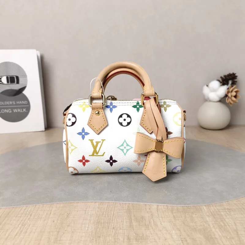 Louis Vuitton Crossbody Bag Speedy Nano Multicolore PVC nano 16 × 7.5 × 10 cm