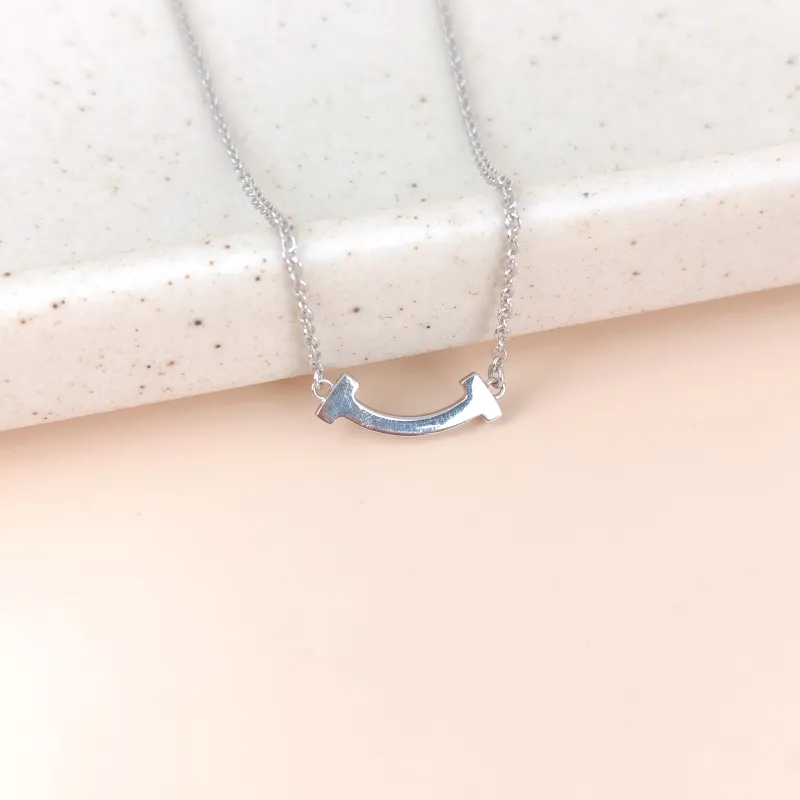 Tiffany&Co. Necklace TC ollection Smile Necklace White Gold Diamondmini44.5cm — cover view 8 of 8