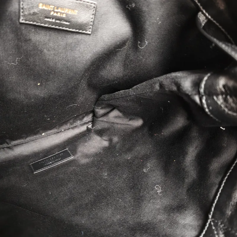 SAINT LAURENT Crossbody Bag JAMIE POCHON Black Lambskin Medium 27 × 3 × 34 cm — detail view 6 of 10