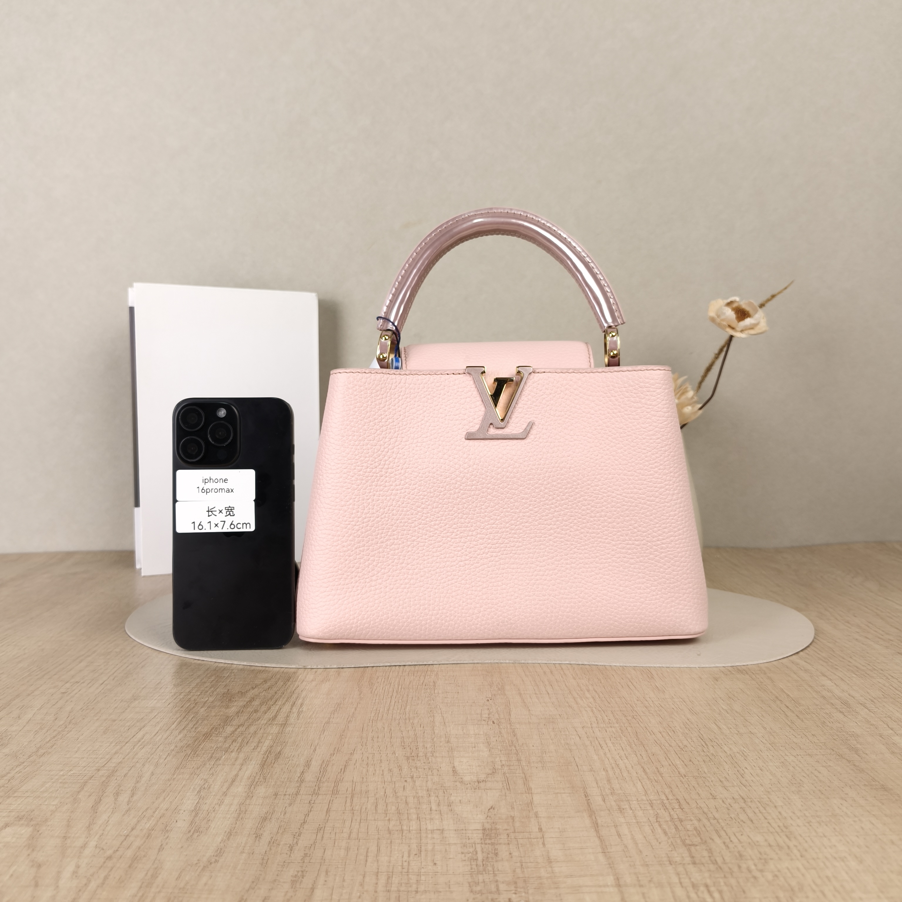 Louis Vuitton Top Handle Bag Capucines Pink Calfskin BB27 × 9 × 17.5 cm — cover view 5 of 5